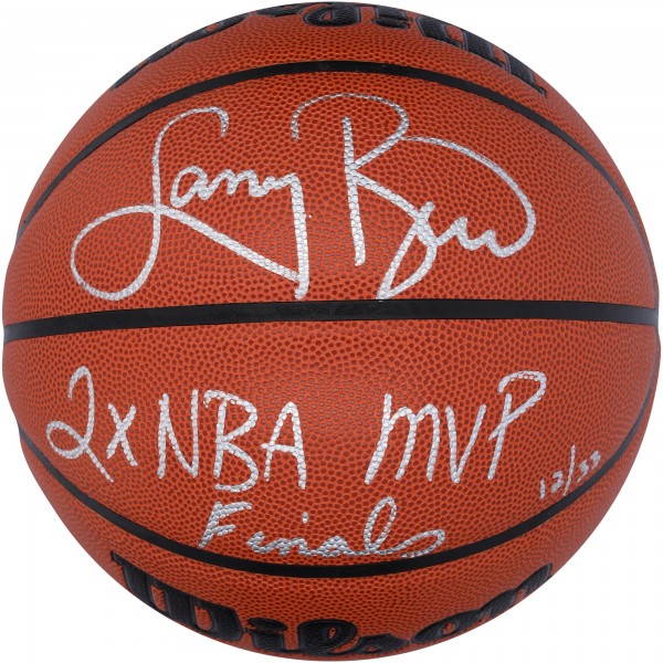 Мяч Larry Bird Boston Celtics Autographed Fanatics Authentic Wilson Authentic Series Indoor/Outdoor with '2X NBA FINALS MVP' Inscription - Limited Edition of 33