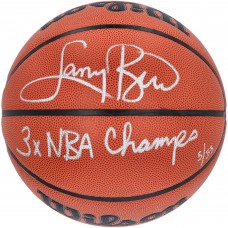 Мяч Larry Bird Boston Celtics Autographed Fanatics Authentic Wilson Authentic Series Indoor/Outdoor with '3x NBA Champs' Inscription - Limited Edition of 33