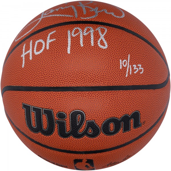 Мяч Larry Bird Boston Celtics Autographed Fanatics Authentic Wilson Authentic Series Indoor/Outdoor with 'HOF 1998' Inscription - Limited Edition of 133