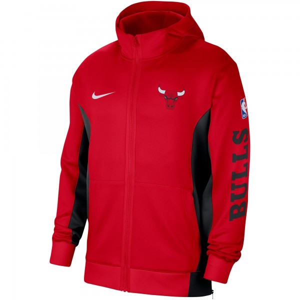 Толстовка на молнии Chicago Bulls Nike Red 2023/24 Authentic Showtime