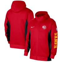 Толстовка на молнии Atlanta Hawks Nike 2023/24 Authentic Showtime Performance - Red