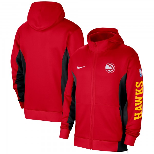 Толстовка на молнии Atlanta Hawks Nike 2023/24 Authentic Showtime Performance - Red