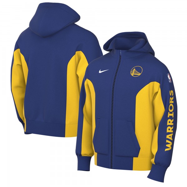Толстовка на молнии Golden State Warriors Nike 2023/24 Authentic Showtime Performance - Royal