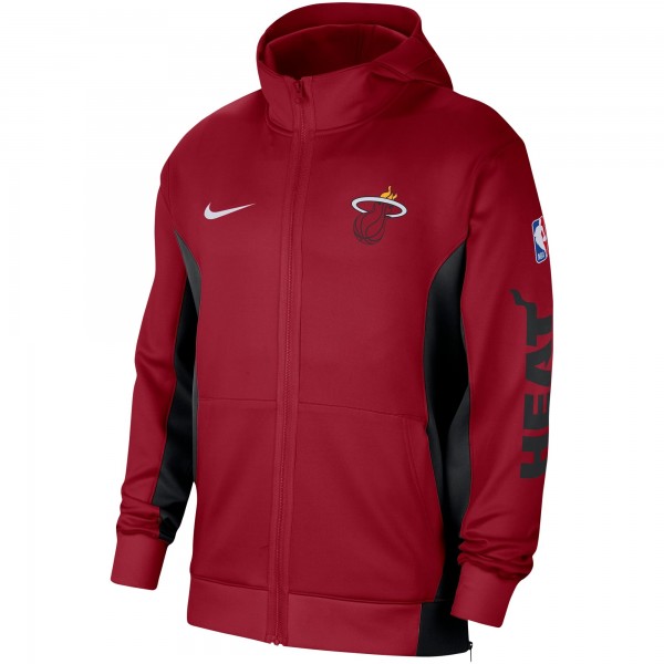Толстовка на молнии Miami Heat Nike 2023/24 Authentic Showtime Performance - Red