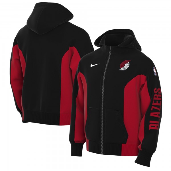 Толстовка на молнии Portland Trail Blazers Nike 2023/24 Authentic Showtime Performance - Black