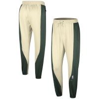 Штаны Milwaukee Bucks Nike 2023/24 Authentic Showtime Performance - Hunter Green/Cream