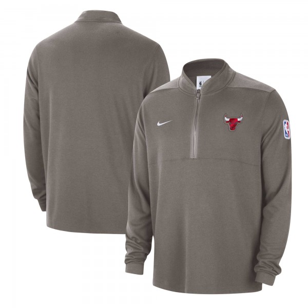 Кофта на короткой молнии Chicago Bulls Nike 2023/24 Authentic Performance - Olive
