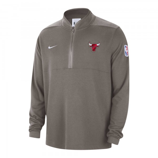 Кофта на короткой молнии Chicago Bulls Nike 2023/24 Authentic Performance - Olive