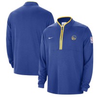 Кофта на короткой молнии Golden State Warriors Nike 2023/24 Authentic Performance - Royal
