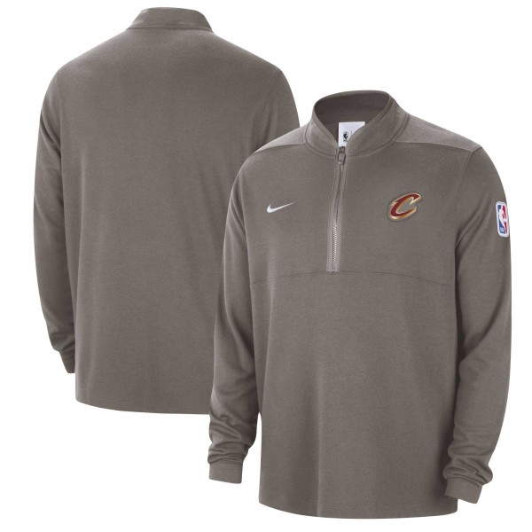 Кофта на короткой молнии Cleveland Cavaliers Nike 2023/24 Authentic Performance - Olive