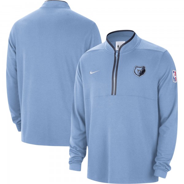 Кофта на короткой молнии Memphis Grizzlies Nike 2023/24 Authentic Performance - Light Blue