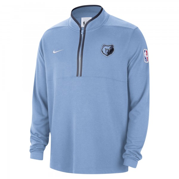 Кофта на короткой молнии Memphis Grizzlies Nike 2023/24 Authentic Performance - Light Blue