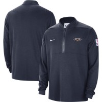 Кофта на короткой молнии New Orleans Pelicans Nike 2023/24 Authentic Performance - Navy