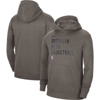 Толстовка Brooklyn Nets Nike Unisex 2023/24 Performance Spotlight On-Court Practice - Heather Gray