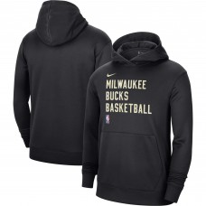 Толстовка Milwaukee Bucks Nike Unisex 2023/24 Performance Spotlight On-Court Practice - Black