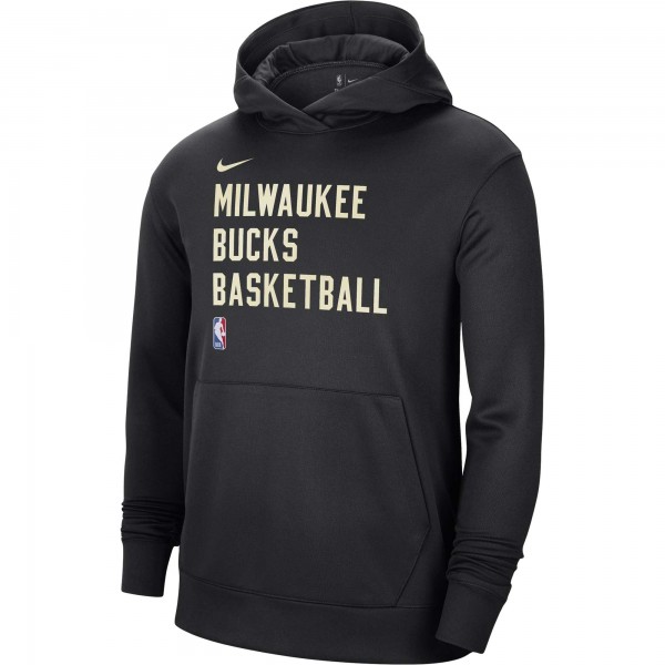 Толстовка Milwaukee Bucks Nike Unisex 2023/24 Performance Spotlight On-Court Practice - Black