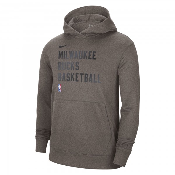 Толстовка Milwaukee Bucks Nike Unisex 2023/24 Performance Spotlight On-Court Practice - Olive