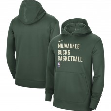Толстовка Milwaukee Bucks Nike Unisex 2023/24 Performance Spotlight On-Court Practice - Hunter Green
