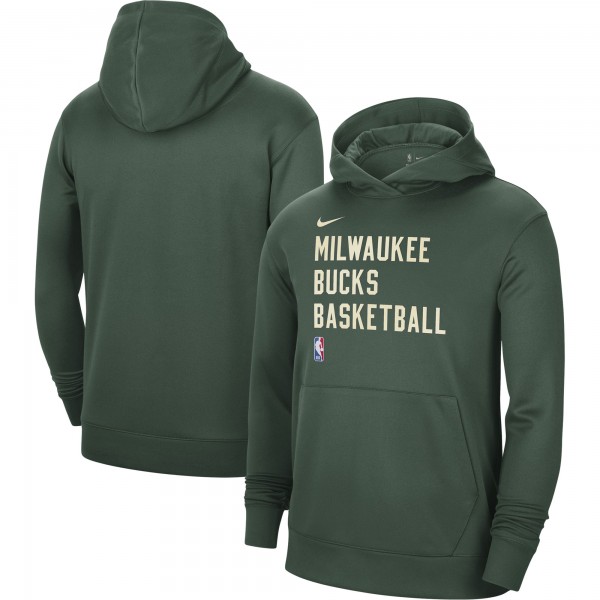 Толстовка Milwaukee Bucks Nike Unisex 2023/24 Performance Spotlight On-Court Practice - Hunter Green