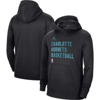 Толстовка Charlotte Hornets Jordan Brand Unisex 2023/24 Performance Spotlight On-Court Practice - Black