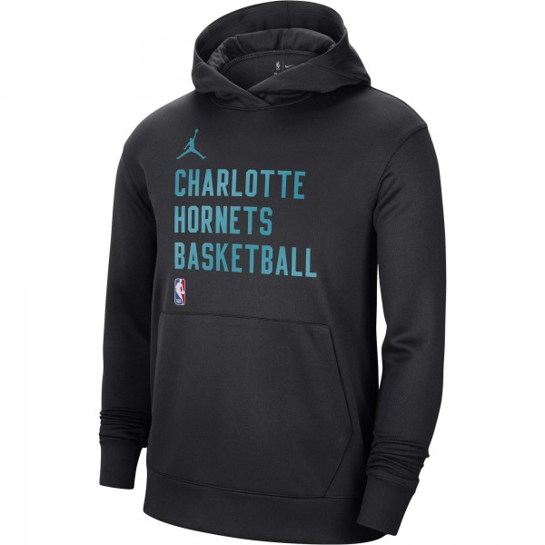 Толстовка Charlotte Hornets Jordan Brand Unisex 2023/24 Performance Spotlight On-Court Practice - Black