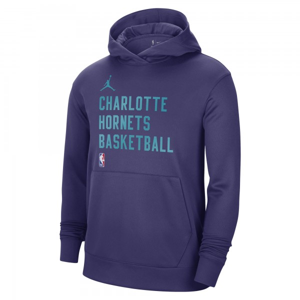 Толстовка Charlotte Hornets Jordan Brand Unisex 2023/24 Performance Spotlight On-Court Practice - Purple