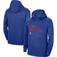 Толстовка LA Clippers Nike Unisex 2023/24 Performance Spotlight On-Court Practice - Blue