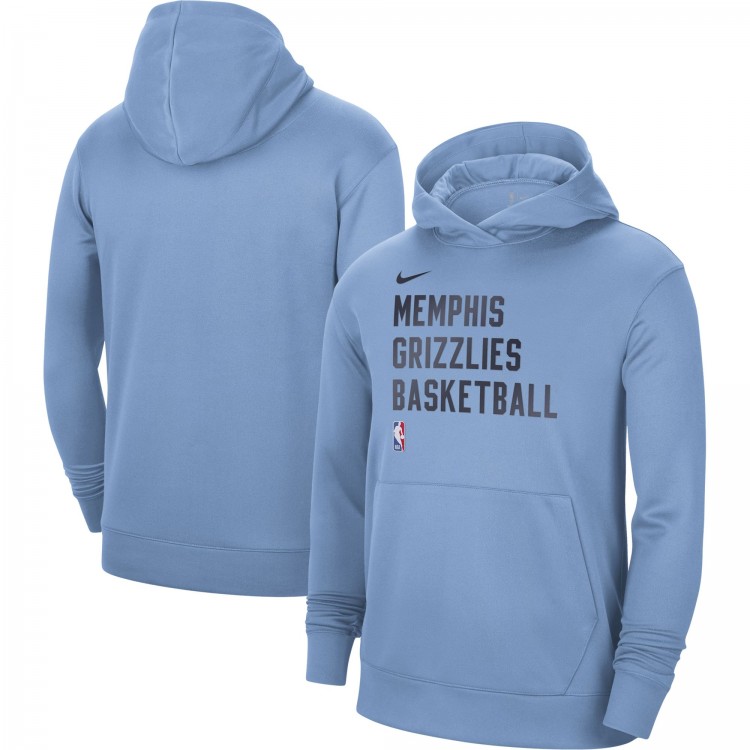 Memphis Grizzlies Nike Unisex 2023 24 Performance Spotlight On Court Practice Light Blue