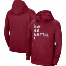 Толстовка Miami Heat Nike Unisex 2023/24 Performance Spotlight On-Court Practice - Red