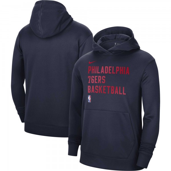 Толстовка Philadelphia 76ers Nike Unisex 2023/24 Performance Spotlight On-Court Practice - Navy
