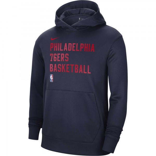 Толстовка Philadelphia 76ers Nike Unisex 2023/24 Performance Spotlight On-Court Practice - Navy