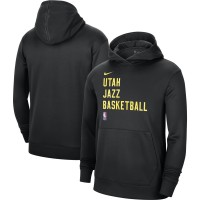 Толстовка Utah Jazz Nike Unisex 2023/24 Performance Spotlight On-Court Practice - Black
