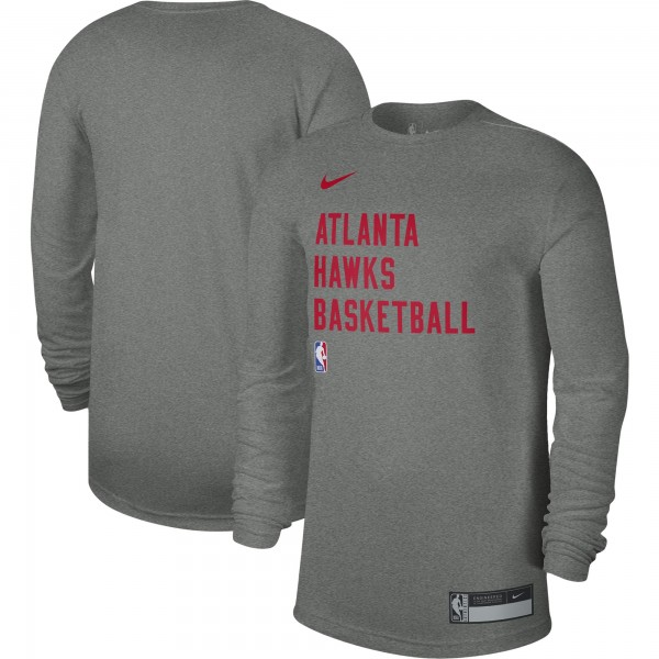Футболка с длинным рукавом Atlanta Hawks Nike Unisex 2023/24 Legend On-Court Practice Performance - Heather Gray
