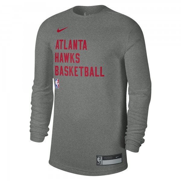 Футболка с длинным рукавом Atlanta Hawks Nike Unisex 2023/24 Legend On-Court Practice Performance - Heather Gray
