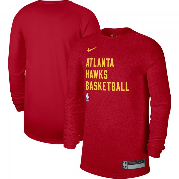Футболка с длинным рукавом Atlanta Hawks Nike Unisex 2023/24 Legend On-Court Practice - Red