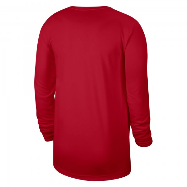 Футболка с длинным рукавом Atlanta Hawks Nike Unisex 2023/24 Legend On-Court Practice - Red