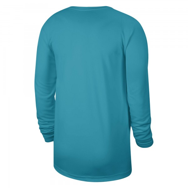 Футболка с длинным рукавом Charlotte Hornets Jordan Brand Unisex 2023/24 Legend On-Court Practice - Teal