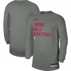 Футболка с длинным рукавом Chicago Bulls Nike Unisex 2023/24 Legend On-Court Practice - Heather Gray