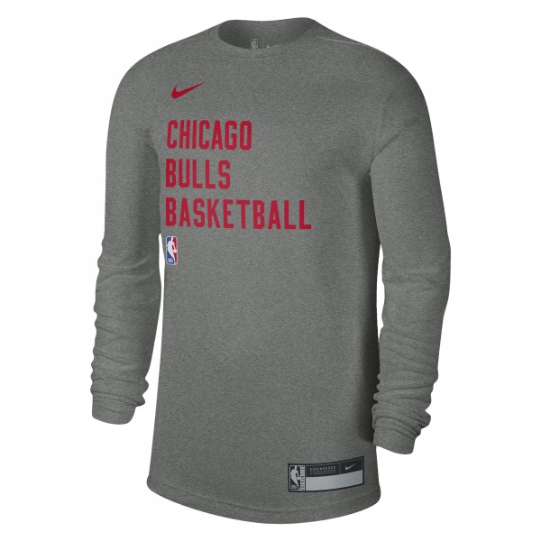 Футболка с длинным рукавом Chicago Bulls Nike Unisex 2023/24 Legend On-Court Practice - Heather Gray