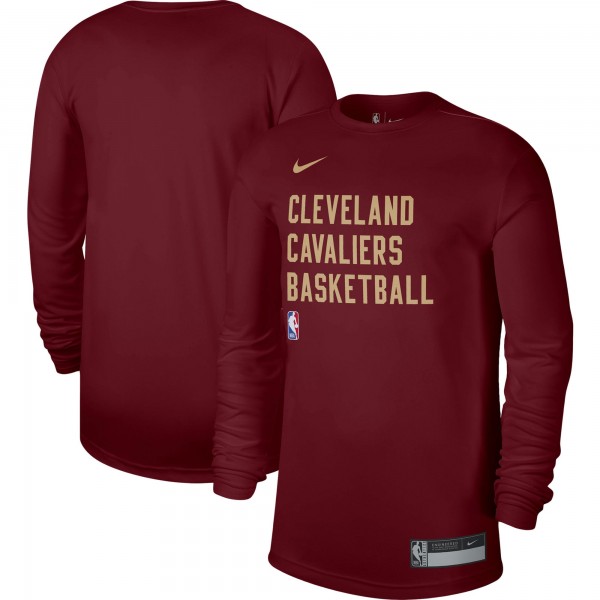 Футболка с длинным рукавом Cleveland Cavaliers Nike Unisex 2023/24 Legend On-Court Practice - Wine