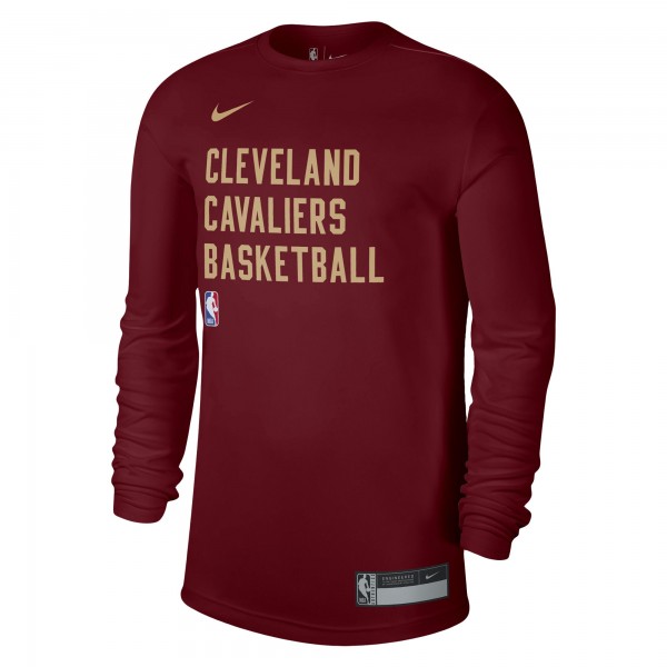 Футболка с длинным рукавом Cleveland Cavaliers Nike Unisex 2023/24 Legend On-Court Practice - Wine