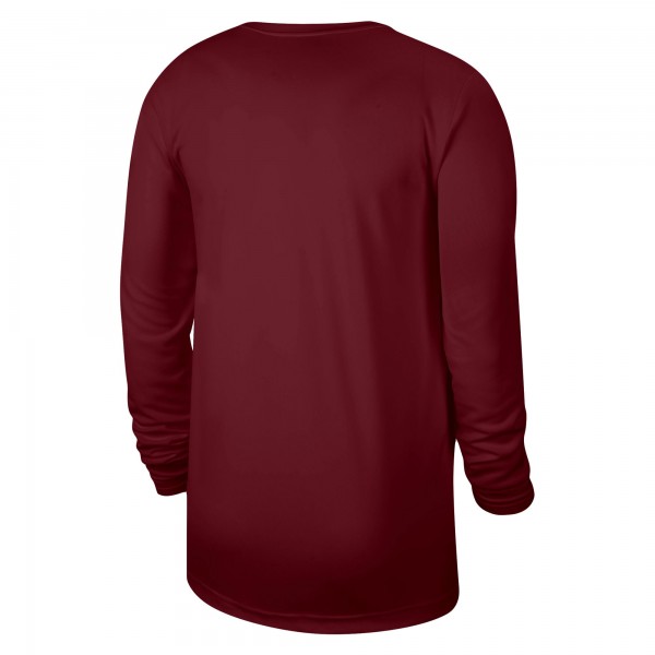 Футболка с длинным рукавом Cleveland Cavaliers Nike Unisex 2023/24 Legend On-Court Practice - Wine