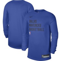 Футболка с длинным рукавом Dallas Mavericks Nike Unisex 2023/24 Legend On-Court Practice - Blue