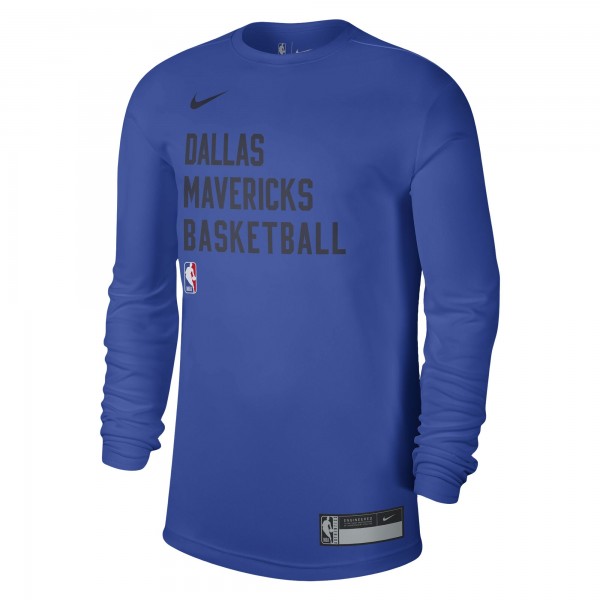 Футболка с длинным рукавом Dallas Mavericks Nike Unisex 2023/24 Legend On-Court Practice - Blue