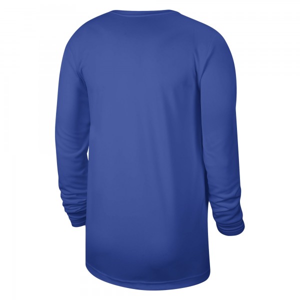 Футболка с длинным рукавом Dallas Mavericks Nike Unisex 2023/24 Legend On-Court Practice - Blue