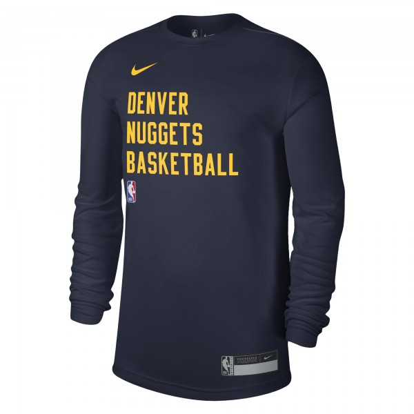 Футболка с длинным рукавом Denver Nuggets Nike Unisex 2023 Legend On-Court Practice - Navy