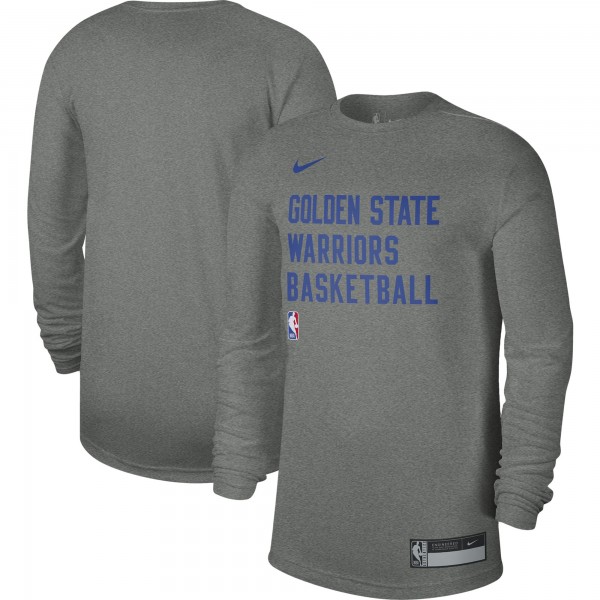 Футболка с длинным рукавом Golden State Warriors Nike Unisex 2023/24 Legend On-Court Practice - Heather Gray
