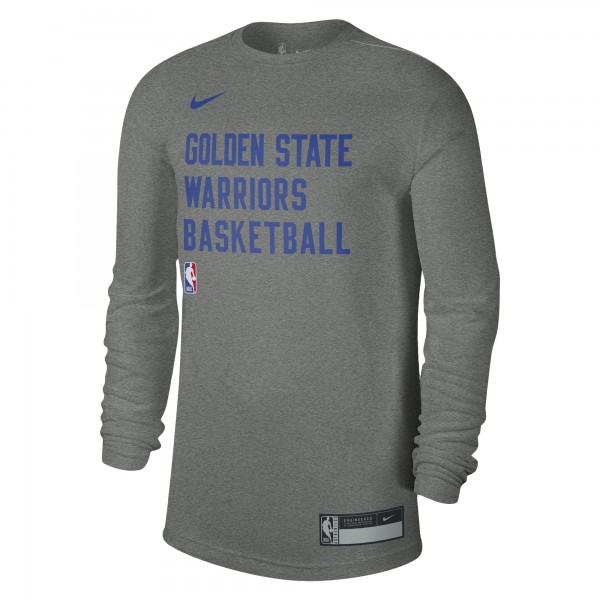 Футболка с длинным рукавом Golden State Warriors Nike Unisex 2023/24 Legend On-Court Practice - Heather Gray