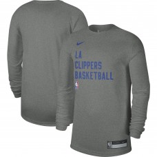 Футболка с длинным рукавом LA Clippers Nike Unisex 2023/24 Legend On-Court Practice - Heather Gray