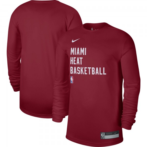 Футболка с длинным рукавом Miami Heat Nike Unisex 2023/24 Legend On-Court Practice - Red